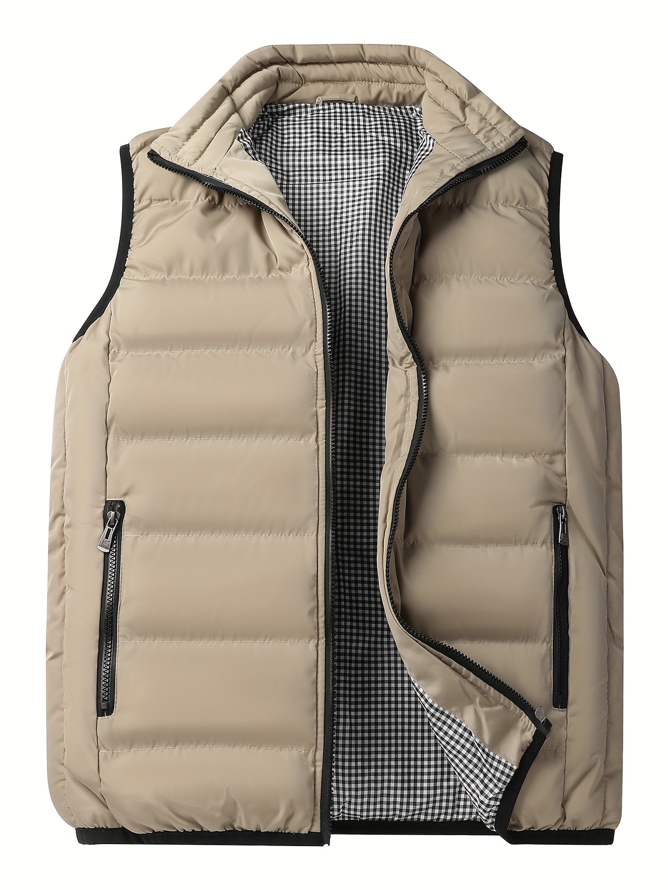 winter thick vest for men casual black warm padded sleeveless jacket best sellers details 10